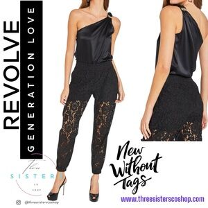 Revolve x Generation Love Lia One Shoulder Black Top New without Tag